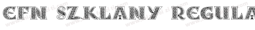 EFN Szklany Regular字体转换